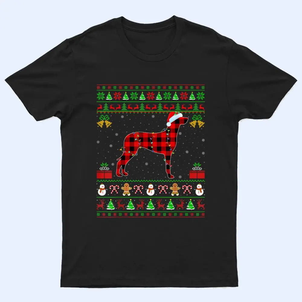Matching Buffalo Plaid Ugly Weimaraner Dog Christmas Pajama T Shirt Matching Buffalo Plaid Ugly Weimaraner Dog Christmas Pajama T Shirt