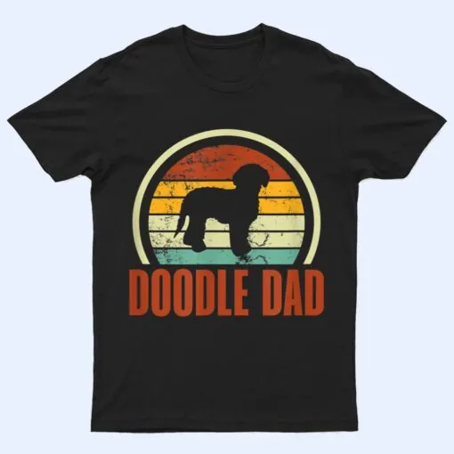 Mens Doodle Dad Dog Dad Goldendoodle Labradoodle Retro T Shirt