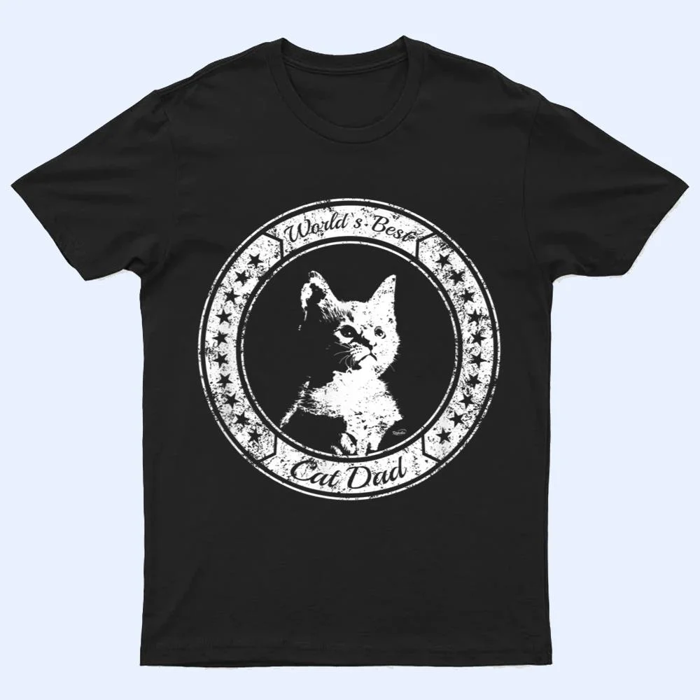 Mens funny World`s Best Cat Dad Kitten T Shirt Mens funny World`s Best Cat Dad Kitten T Shirt