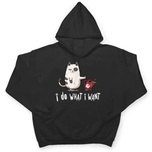 Meow I Do What I Want Vintage Black Cat Red Cup Funny My Cat Ver 2 T Shirt