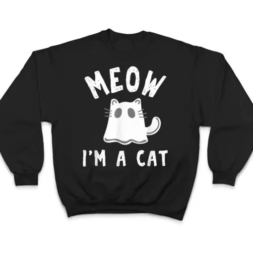 Meow I M A Cat Halloween Costume T Shirt