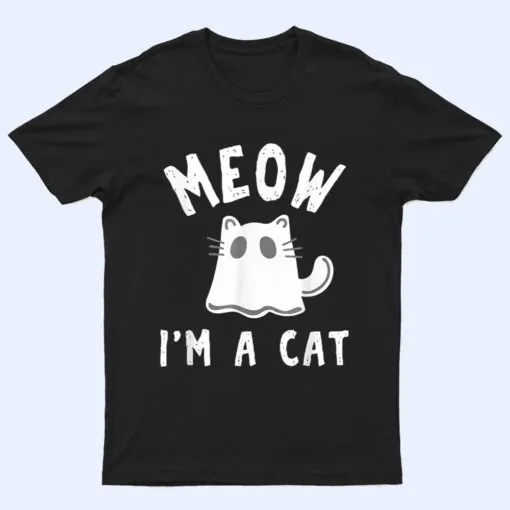 Meow I M A Cat Halloween Costume T Shirt