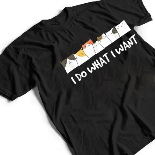 Meow Kitty Cat I Do What I Want Cat Funny Cat Lover Ver 2 T Shirt