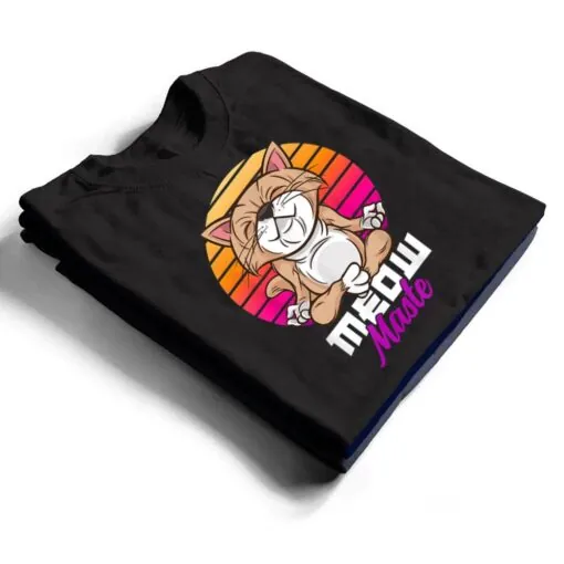 Meow Maste Funny Cat Yoga Namaste T Shirt