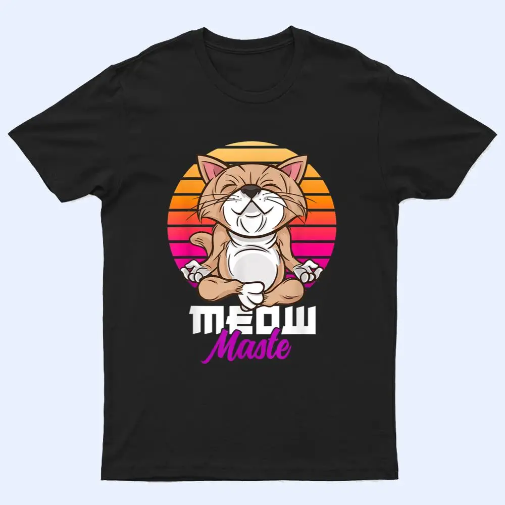 Meow Maste Funny Cat Yoga Namaste T Shirt Meow Maste Funny Cat Yoga Namaste T Shirt