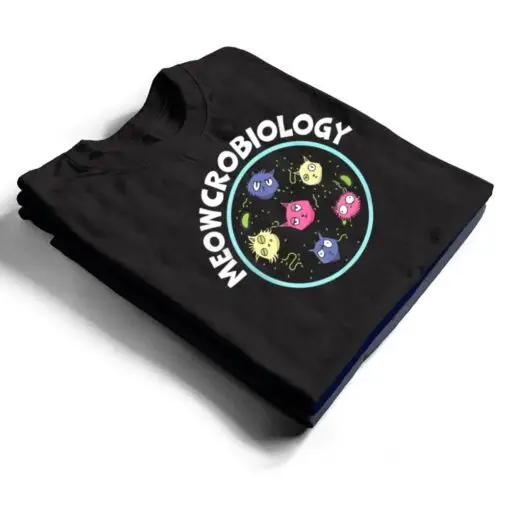 Meowcrobiology Science Lover Microbiology Scientist Cat T Shirt