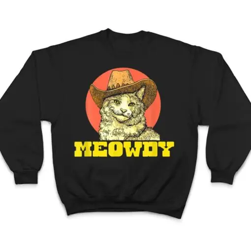 Meowdy Funny Classic Country Cowboy Cat Western Vibe T Shirt