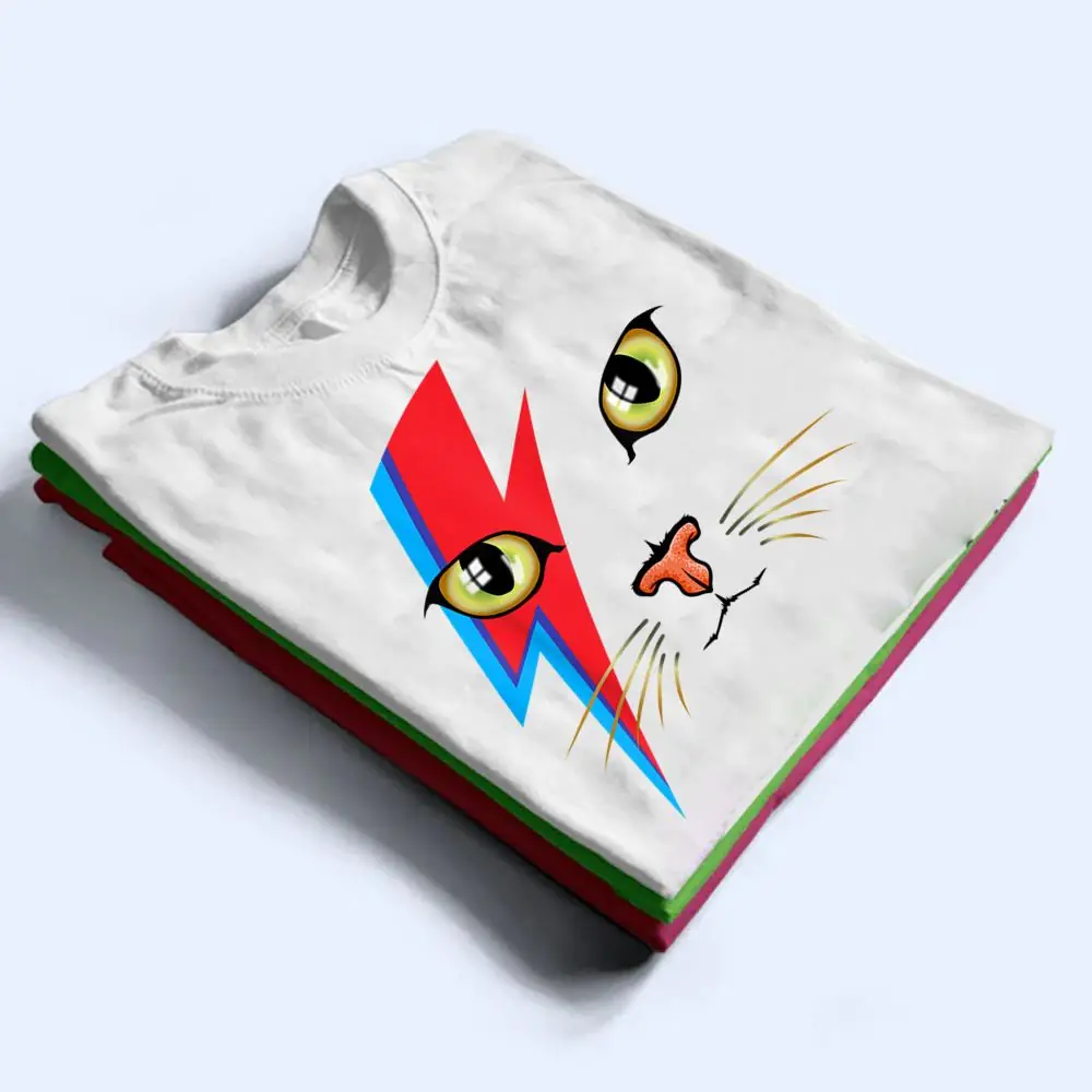 Meowie-Bowie-Cat-Retro-Kitty-Cat-Funny-Glam-Rock-Music-T-Shirt-1 Meowie Bowie Cat Retro Kitty Cat Funny Glam Rock Music T Shirt