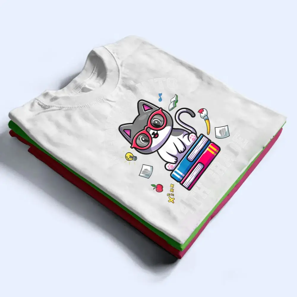 Meowing-Into-4H-Grade-Funny-Back-O-School-Cat-Lovers-T-Shirt-1 Meowing Into 4H Grade Funny Back O School Cat Lovers T Shirt
