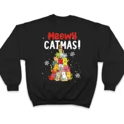Meowy Catmas Christmas Cat T Shirt Meowy Catmas Christmas Cat T Shirt