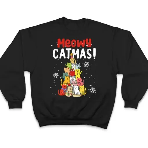 Meowy Catmas Christmas Cat T Shirt