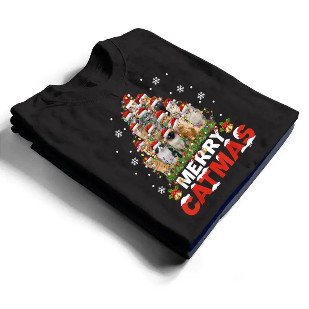 Merry-Catmas-Cat-Christmas-Pajamas-X-mas-T-Shirt-1 Merry Catmas Cat Christmas Pajamas X-mas T Shirt