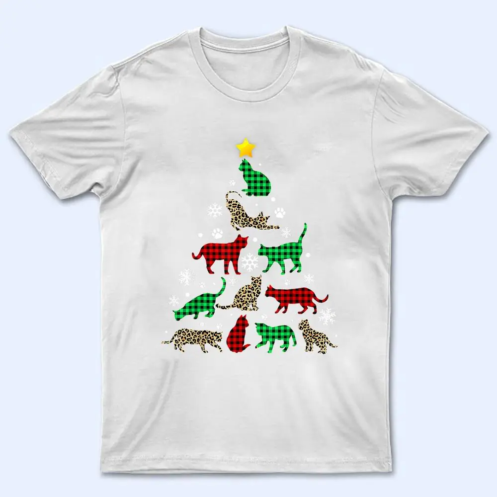 Merry Catmas Christmas Xmas Tree Leopard Plaid Cat Lover T Shirt Merry Catmas Christmas Xmas Tree Leopard Plaid Cat Lover T Shirt