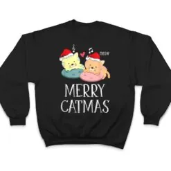 Merry Catmas Pajama Christmas Lights Funny Holiday Cat Mom T Shirt Merry Catmas Pajama Christmas Lights Funny Holiday Cat Mom T Shirt