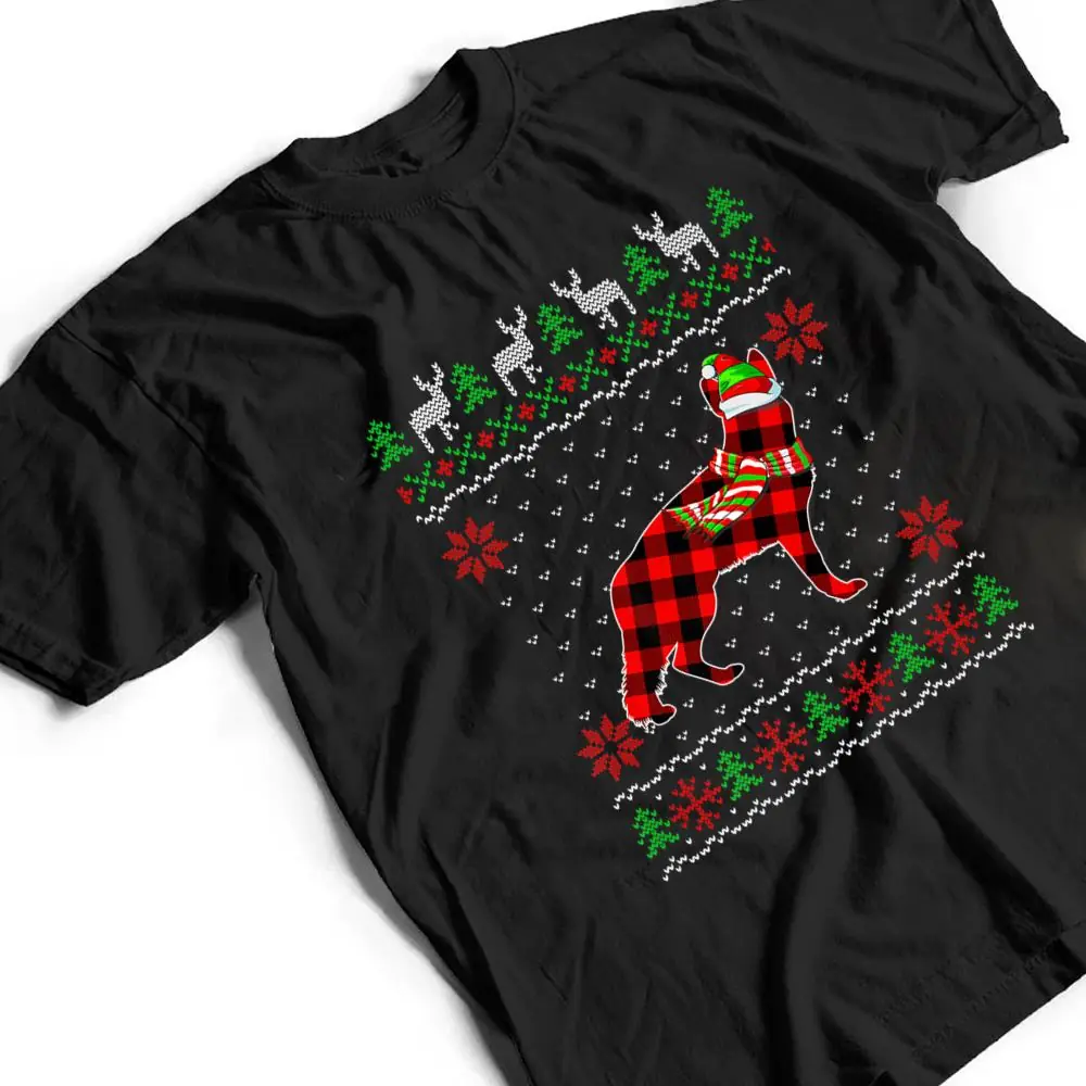 Merry-Christmas-German-Shepherd-Dog-Ugly-Xmas-Red-Plaid-T-Shirt-2 Merry Christmas German Shepherd Dog Ugly Xmas Red Plaid T Shirt