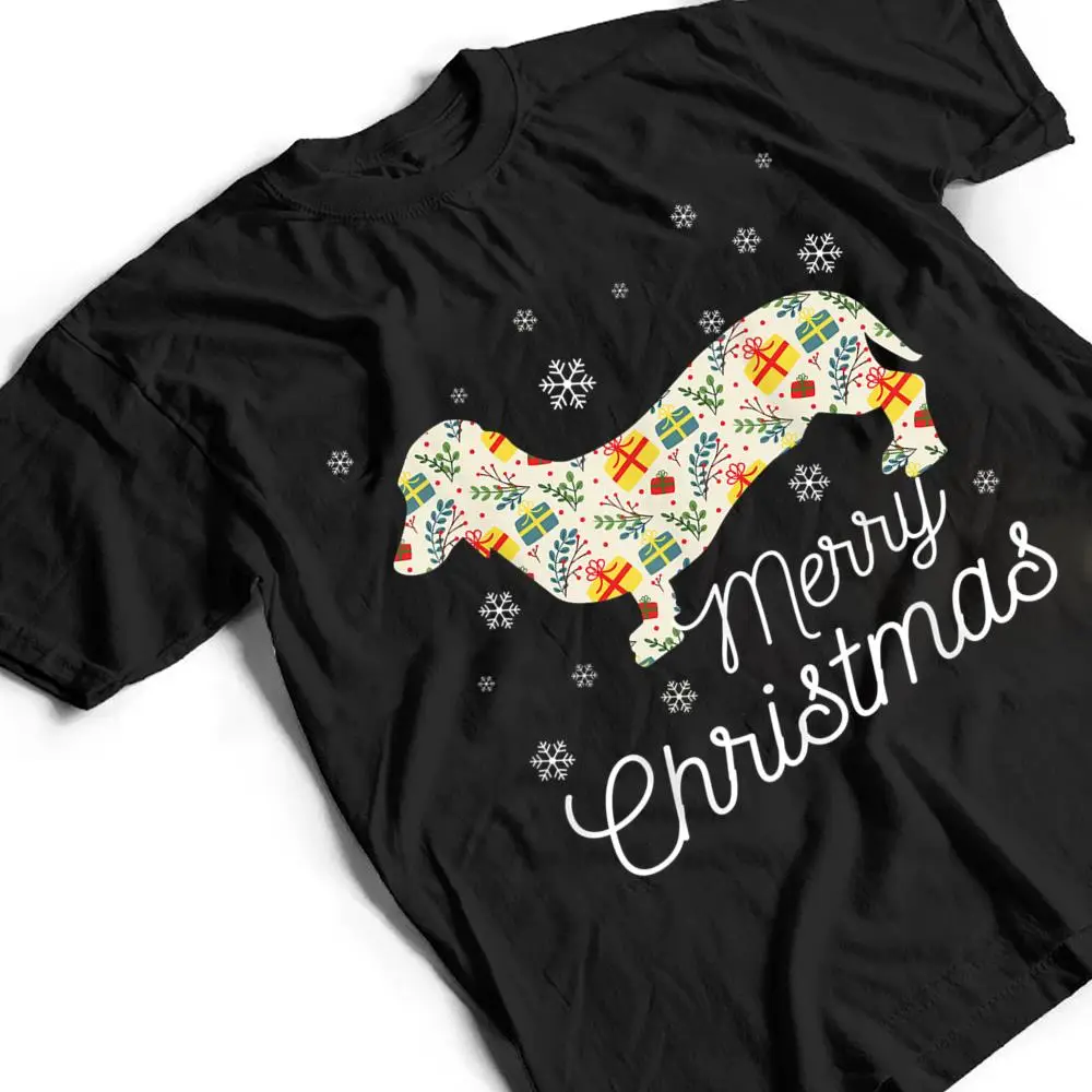 Merry-Christmas-Pajama-Funny-Dachshund-Dog-Gifts-T-Shirt-2 Merry Christmas Pajama Funny Dachshund Dog Gifts T Shirt