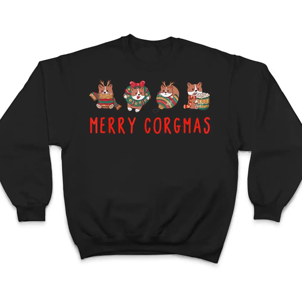 Merry-Corgmas-Christmas-Corgi-Cute-Dog-Funny-T-Shirt-4 Merry Corgmas Christmas Corgi Cute Dog Funny T Shirt