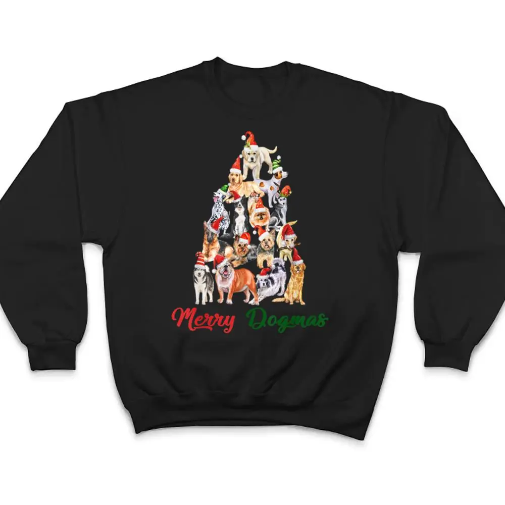 Merry-Dogmas-Cute-Dog-Xmas-Christmas-Tree-Dog-Lover-Gifts-Ver-1-T-Shirt-4 Merry Dogmas Cute Dog Xmas Christmas Tree Dog Lover Gifts Ver 1 T Shirt