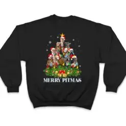Merry Pitmas Pitbull Dog Ugly Christmas Tree Dogs T Shirt Merry Pitmas Pitbull Dog Ugly Christmas Tree Dogs T Shirt