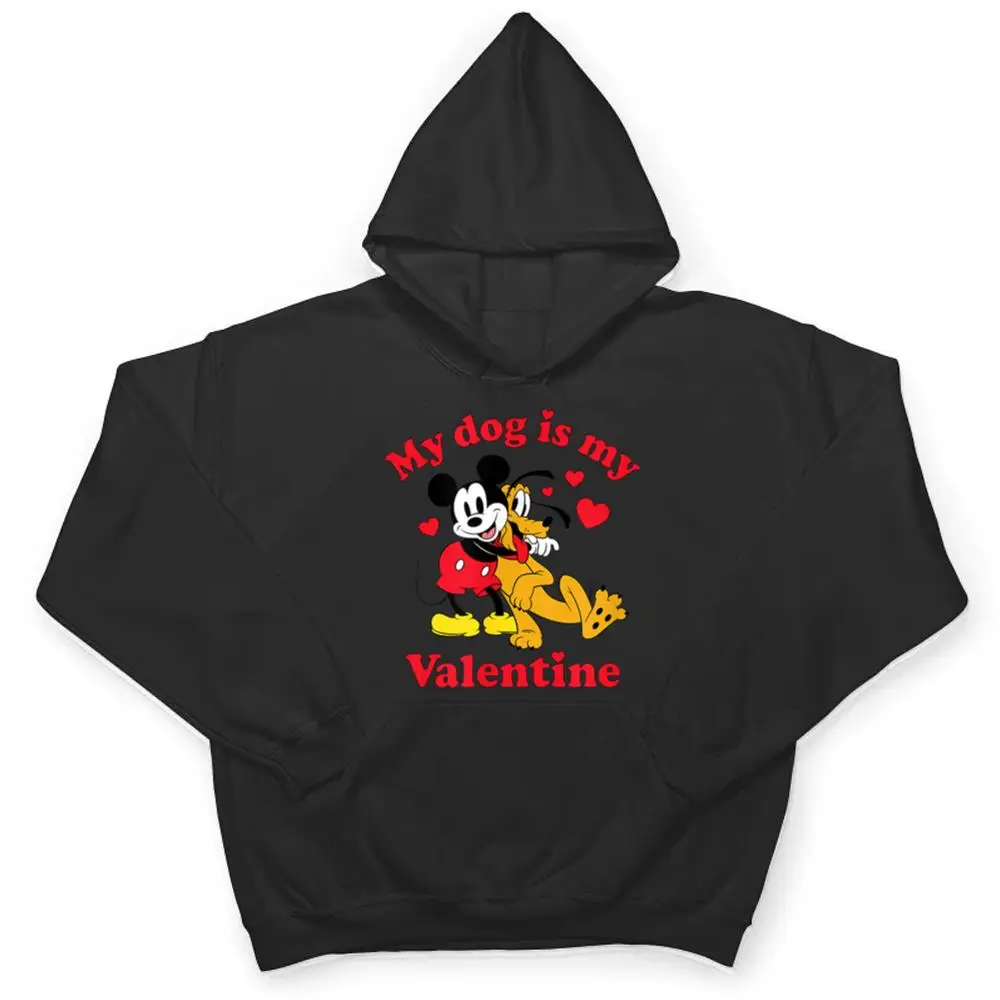 Mickey-and-Pluto-My-Dog-Is-My-Valentine-T-Shirt-3 Mickey and Pluto - My Dog Is My Valentine T Shirt