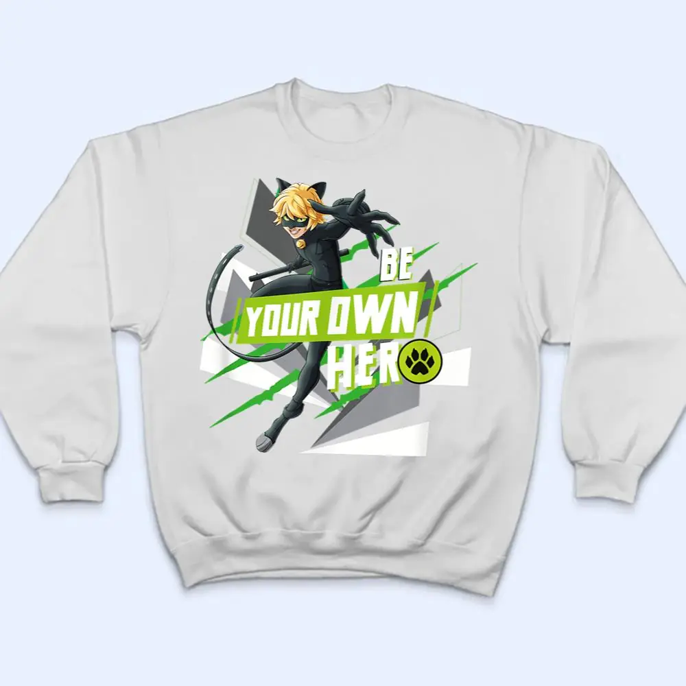 Miraculous-Ladybug-Cat-Noir-Be-Your-Own-Hero-T-Shirt-4 Miraculous Ladybug Cat Noir Be Your Own Hero T Shirt