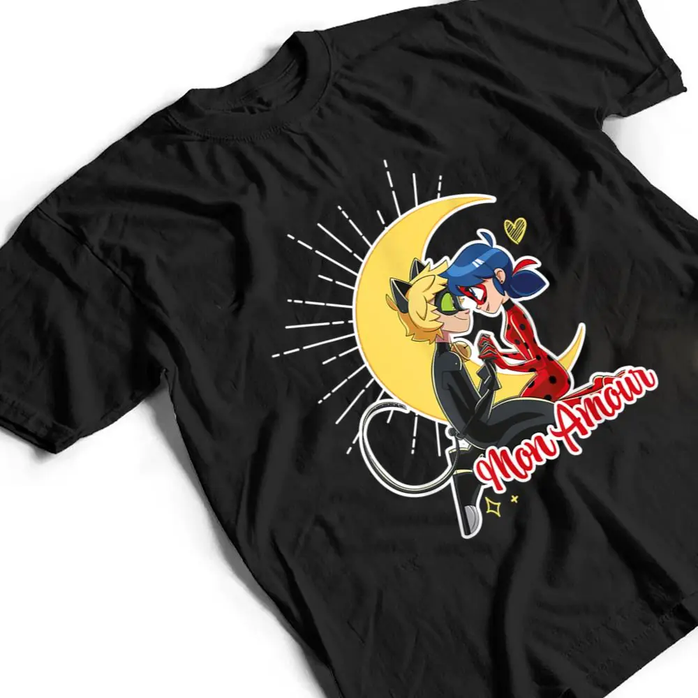 Miraculous-Ladybug-Cat-Noir-Valentines-Day-T-Shirt-2 Miraculous Ladybug & Cat Noir Valentine's Day T Shirt