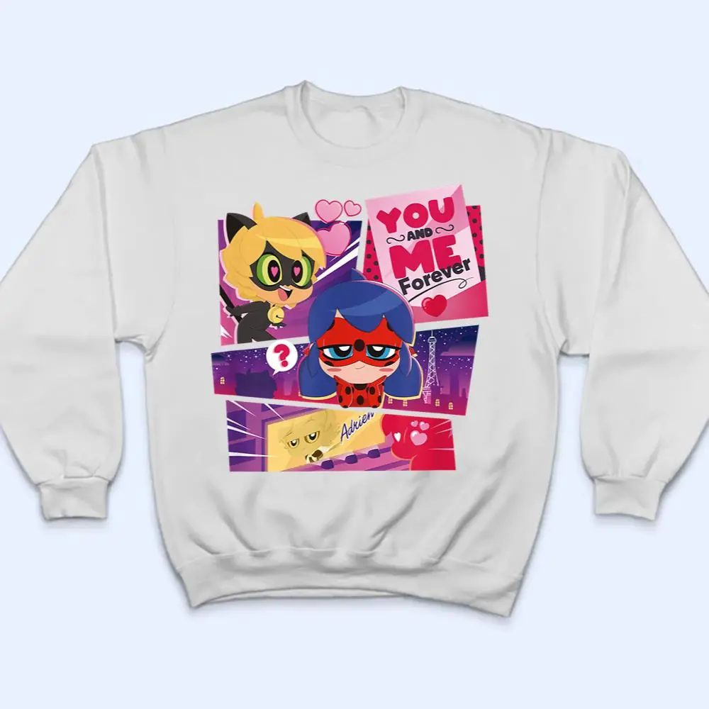 Miraculous-Ladybug-Chibi-Collection-You-and-Me-forever-T-Shirt-4 Miraculous Ladybug Chibi Collection You and Me forever T Shirt