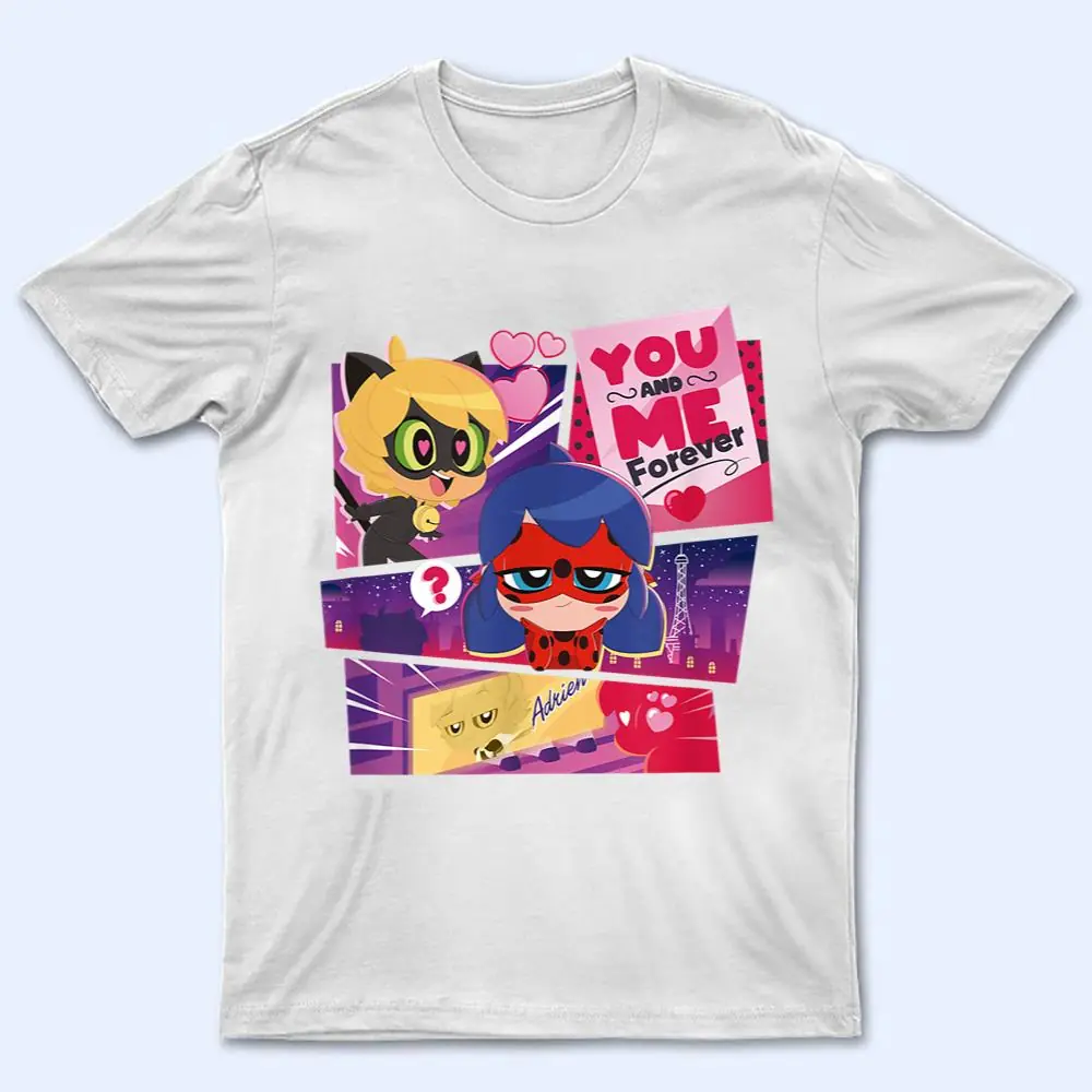Miraculous Ladybug Chibi Collection You and Me forever T Shirt Miraculous Ladybug Chibi Collection You and Me forever T Shirt