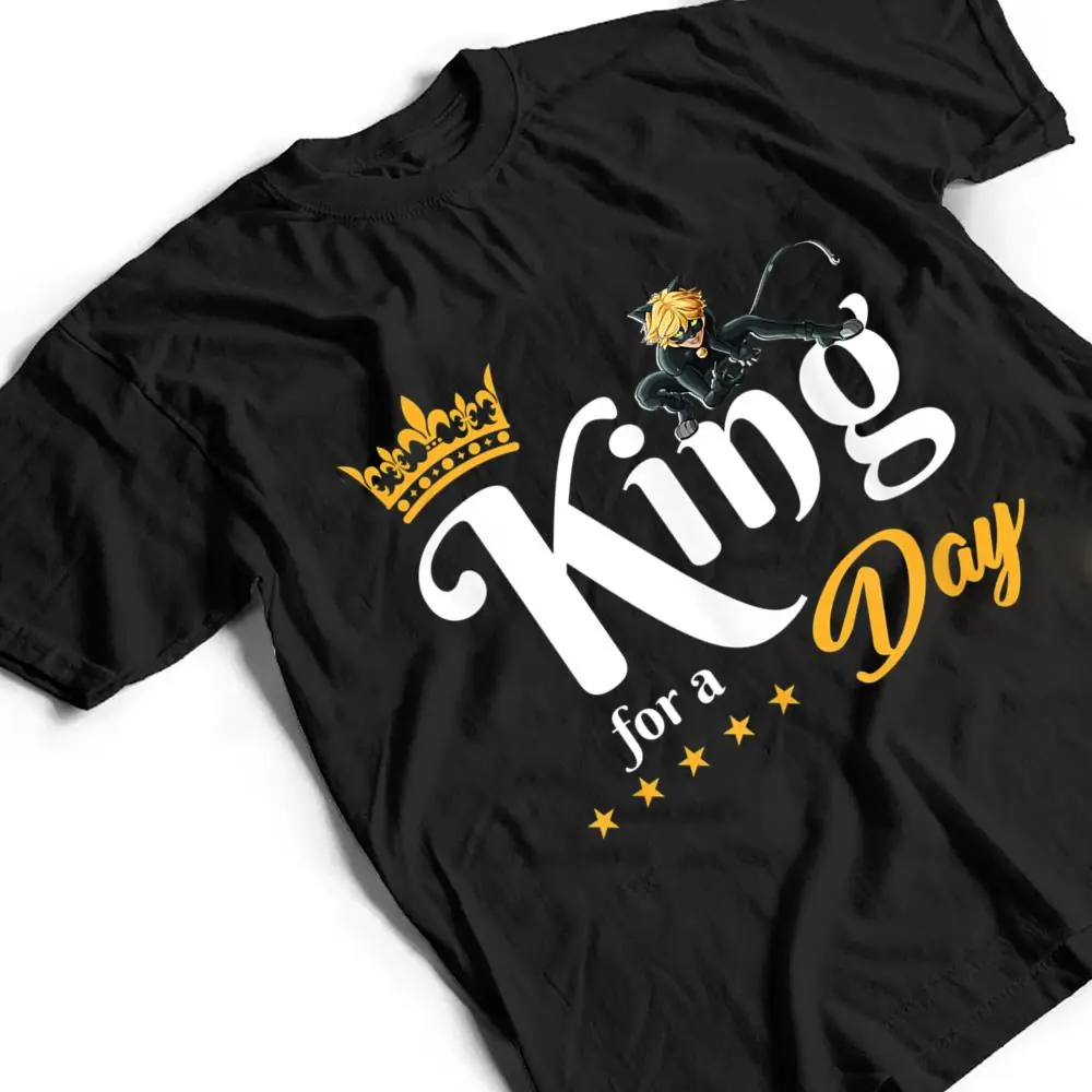 Miraculous-Ladybug-Kings-Day-Cat-Noir-King-for-a-Day-T-Shirt-2 Miraculous Ladybug King's Day Cat Noir King for a Day T Shirt