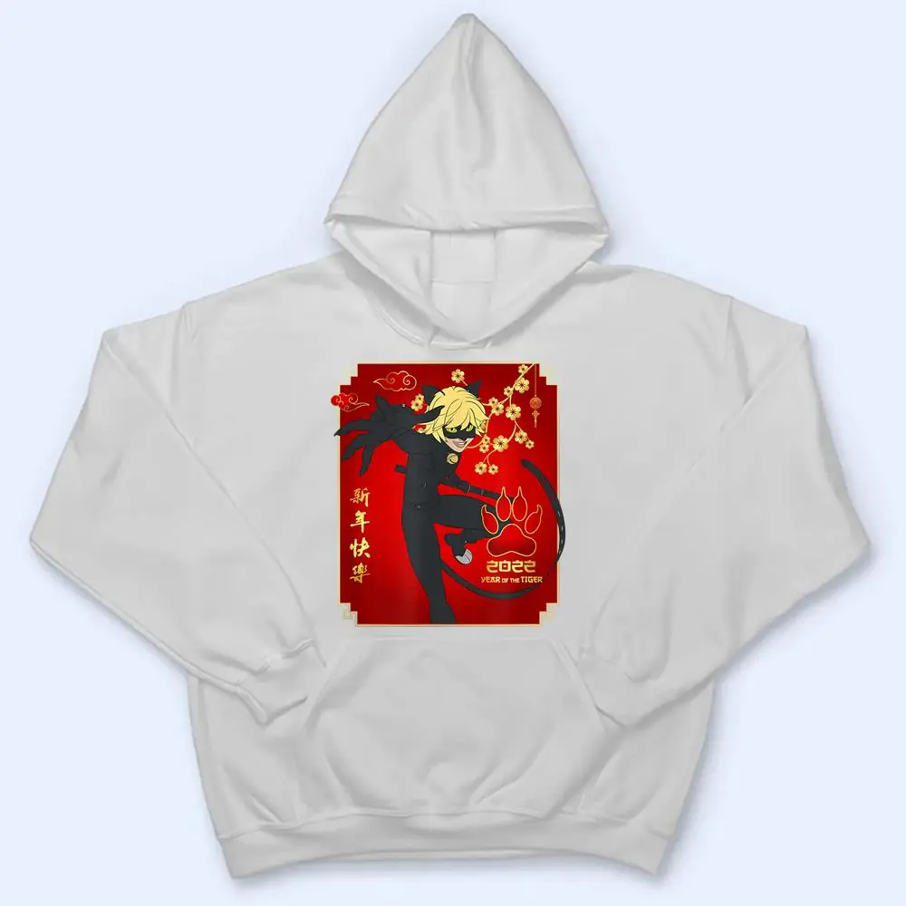 Miraculous-Ladybug-Lunar-New-Year-with-Cat-Noir-T-Shirt-3 Miraculous Ladybug Lunar New Year with Cat Noir T Shirt