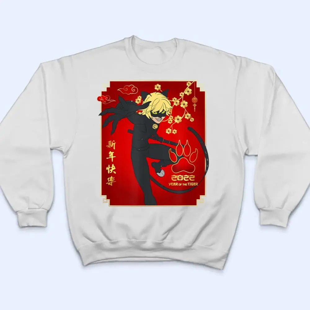 Miraculous-Ladybug-Lunar-New-Year-with-Cat-Noir-T-Shirt-4 Miraculous Ladybug Lunar New Year with Cat Noir T Shirt