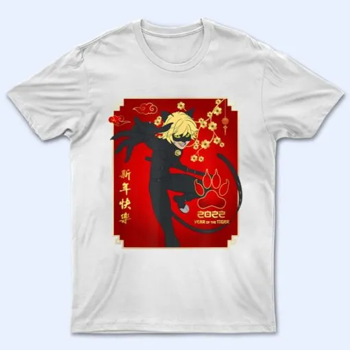 Miraculous Ladybug Lunar New Year with Cat Noir T Shirt