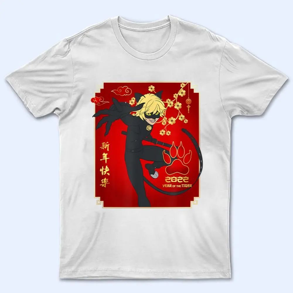 Miraculous Ladybug Lunar New Year with Cat Noir T Shirt Miraculous Ladybug Lunar New Year with Cat Noir T Shirt