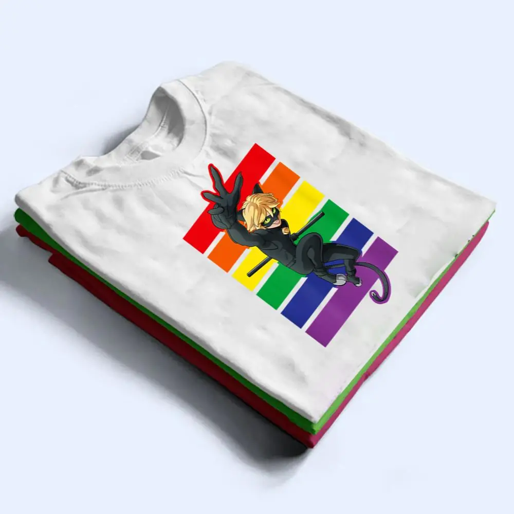 Miraculous-Ladybug-Rainbow-Collection-with-Cat-Noir-T-Shirt-1 Miraculous Ladybug Rainbow Collection with Cat Noir T Shirt