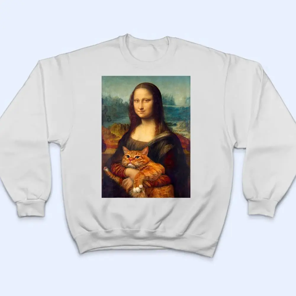 Mona Lisa And Cat T Shirt