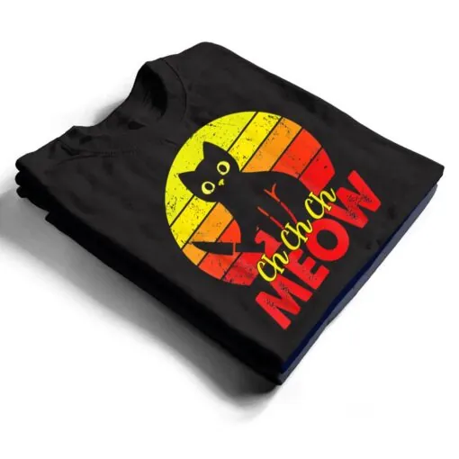 Murderous Black Cat With Knife Funny Halloween Cat Lover T Shirt