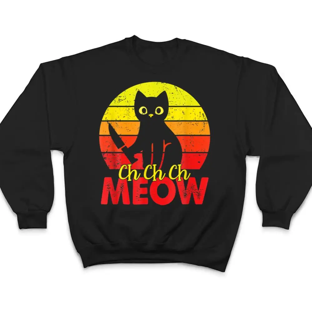 Murderous-Black-Cat-With-Knife-Funny-Halloween-Cat-Lover-T-Shirt-4 Murderous Black Cat With Knife Funny Halloween Cat Lover T Shirt