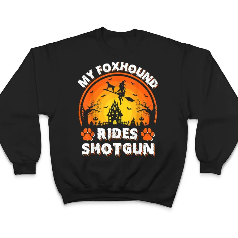 My-Foxhound-Dog-Ride-Witch-Shotgun-Halloween-T-Shirt-4 My Foxhound Dog Ride Witch Shotgun Halloween T Shirt