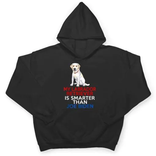 My Labrador Is Smarter Than Joe Biden Funny Dog T Shirt