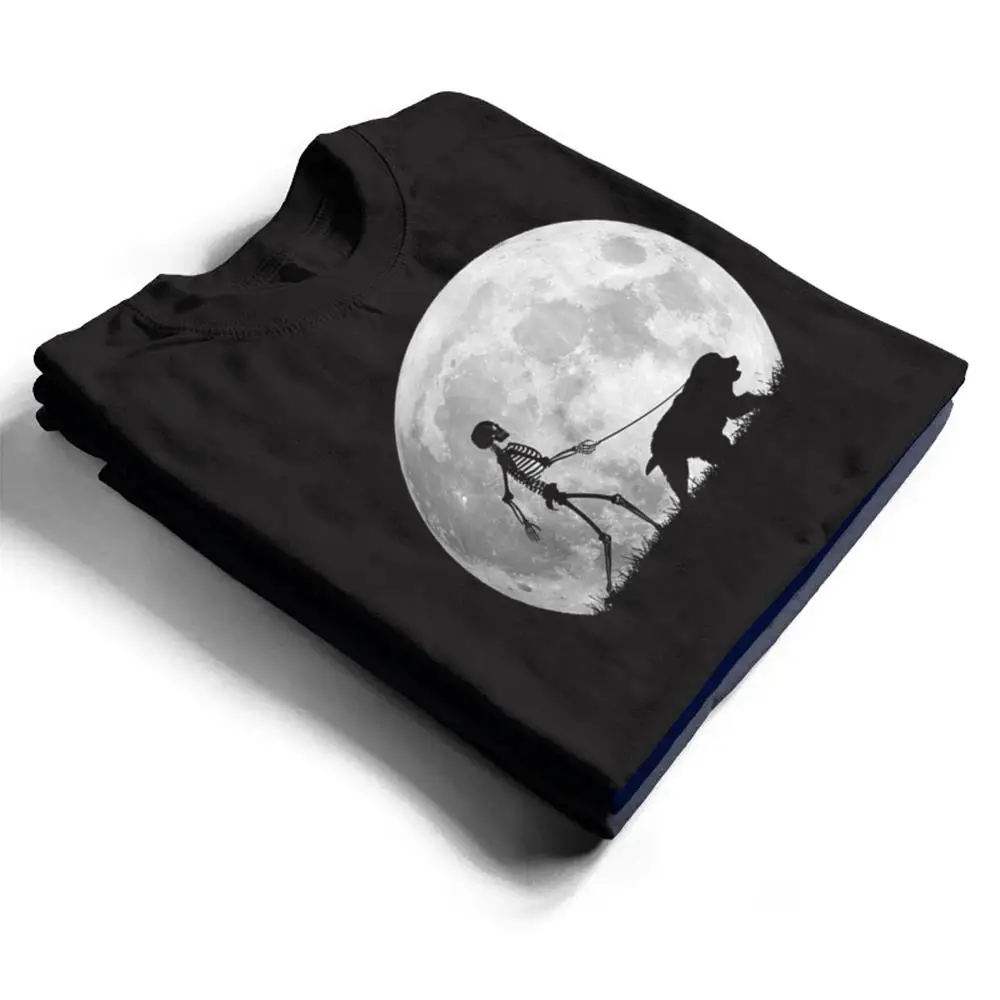 Newfoundland-Halloween-Skeleton-Funny-Dog-T-Shirt-1 Newfoundland Halloween Skeleton Funny Dog T Shirt