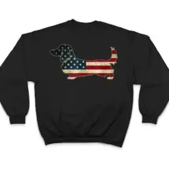 Patriotic Dachshund 4th Of July American Flag Dog Lover T Shirt