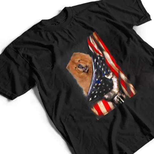 Patrioticdog Lover USA Flag Chow Chow T Shirt