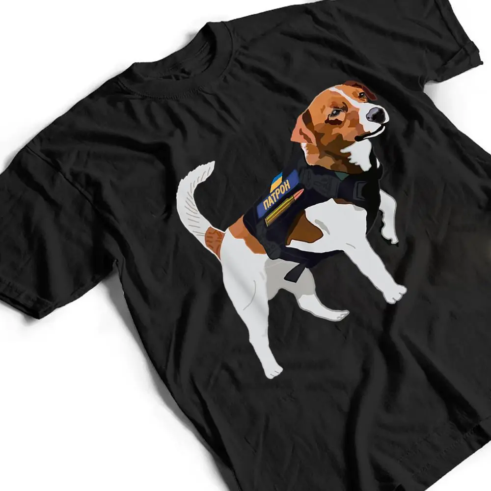 Patron-the-Dog-from-Ukraine-Ukrainian-National-Superhero-T-Shirt-2 Patron the Dog from Ukraine - Ukrainian National Superhero T Shirt