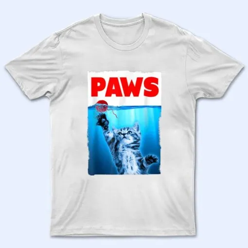 Paws Jaws Kitten Ball String For Men For Women Feline Lovers T Shirt