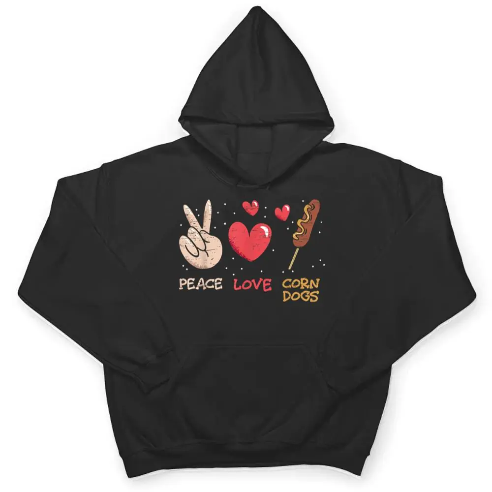 Peace-Love-Corn-Dogs-Stick-Dogs-Corndog-Man-Stick-T-Shirt-3 Peace Love Corn Dogs Stick Dogs Corndog Man Stick T Shirt
