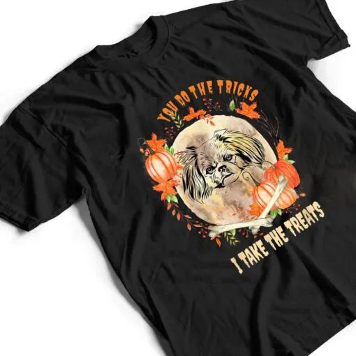 Pekingese Dog Owner Halloween Pumpkin Humor Funny T Shirt