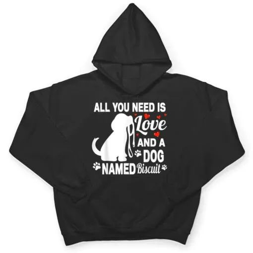 Personalized Dog Name Biscuit Cute Dog Pet Lover T Shirt