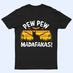 Pew Pew Madafakas scary boo night Halloween black cat T Shirt