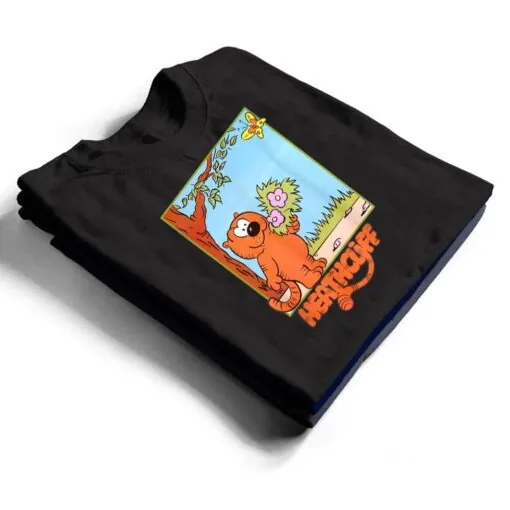 Picture The Orange Cat Holding Flowers So Cute Cartoon Arts T Shirt