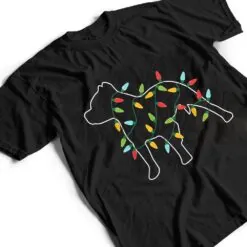 Pitbull Christmas Tree Light Pajama Xmas Dog lover T Shirt Pitbull Christmas Tree Light Pajama Xmas Dog lover T Shirt